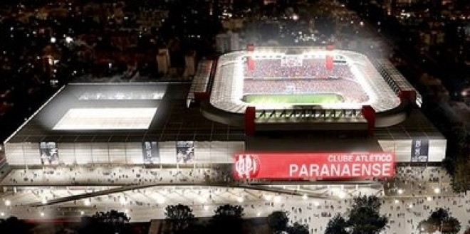 Curitiba Stadionpostkarte Arena da Baixada vor Umbau Brasilien