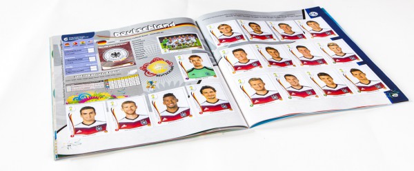 DFB-Team zur WM 2014, wie der Panini-Verlag es sieht
